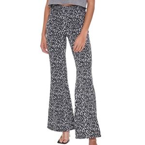 Forever 21 Leopard Print Flare Pants